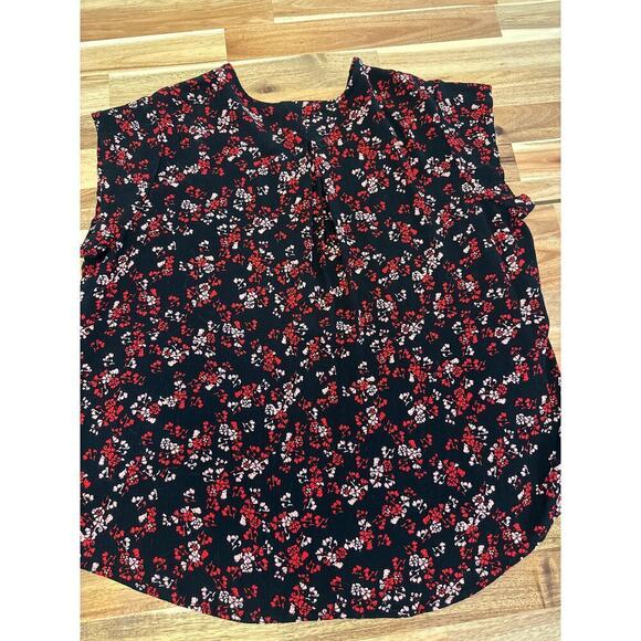 Liz Claiborne Blouse Ditsy Floral Womens Xlarge - Picture 5 of 5